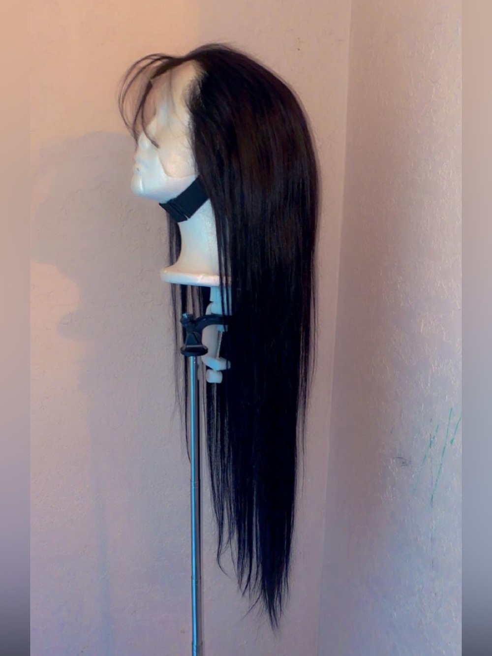 Black Straight Long Wig -